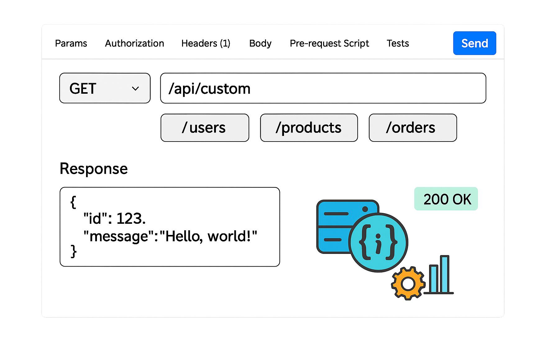 Mock API rules dashboard preview